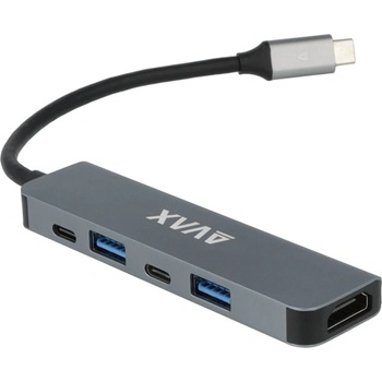 AVAX HB611 CONNECT+ 5in1 Multi Type C-HDMI(4k60Hz), TypeC, 2xUSB 3.0, PD 100W HUB (AVAX HB611)