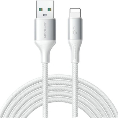Joyroom S-A28 opletený nabíjecí a datový USB-A na Lightning 2m bílý