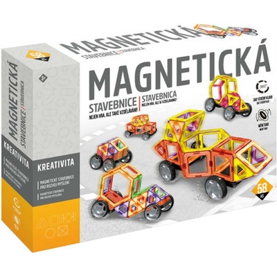 Alltoys magnetická stavebnica 58 ks