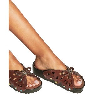 Kurt Geiger London чехли дамски кожени Boho Butterfly Flat (5596630109)