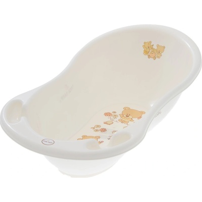 TEGA BABY Vanička malá Teddy 86cm bílá perleť
