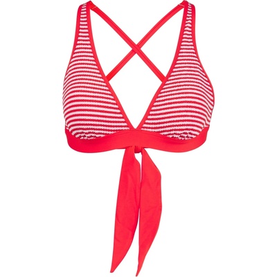 Seafolly Дамско бикини горнище Seafolly Clubhouse Multi Fit Longline Tri Bikini top - Flame - размер 42 (EU) (150-6625-0116)