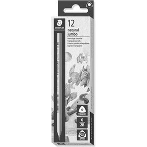 STAEDTLER Графитен молив, 2B, триъгълен, дебел, STAEDTLER „Noris natural jumbo 119N 119N-2B (119N-2B)