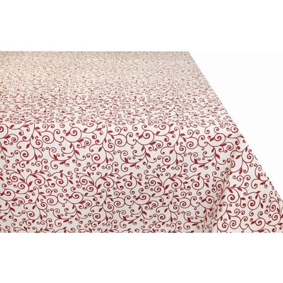 Mondo Obrus na režnom podklade červené lístie Bordová 120x140 cm