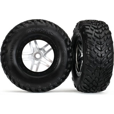 Traxxas kolo 2.2/3.0" disk SCT Split-Spoke stříbrný-černý pneu SCT S1 2