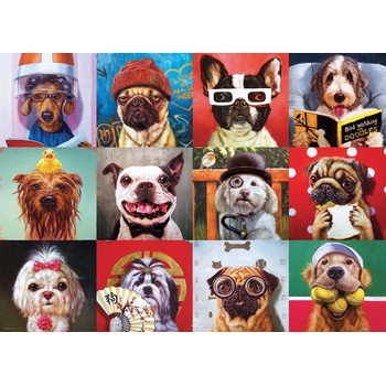 EUROGRAPHICS - Puzzle Funny Dogs - 1 000 piese