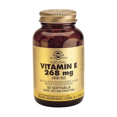 Solgar Хранителна добавка Витамин Е 268 мг , Solgar Vitamin E 268mg (400IU) 50 Softgels
