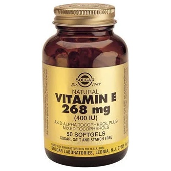 Solgar Хранителна добавка Витамин Е 268 мг , Solgar Vitamin E 268mg (400IU) 50 Softgels