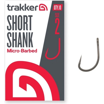 Trakker Short Shank Hooks Micro Barbed vel.2 10 ks