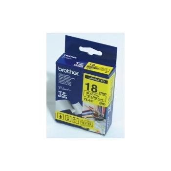 Brother TZe-641 Tape Black on Yellow, Laminated, 18mm Eco