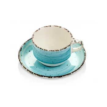 Gural Porselen - Turquoise Чашка с чинийка 230ml. (NBNEO02CT50TM) (0180495)