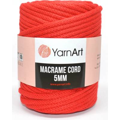Macrame Cord 5 mm barva 773 červená