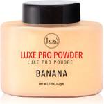J. Cat Beauty Luxe Pro фиксираща пудра на прах с матиращ ефект цвят 101 Banana 42 гр