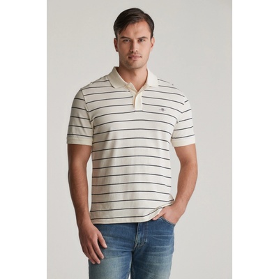 Gant Striped SS Polo cream