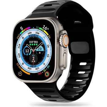 Tech-Protect Силиконова каишка за часовник Apple Watch 6/7/8/9/10/SE/Ultra 1-2 (44/45/46/49 mm) от Tech-Protect IconBand Line - Черна (9490713934852)