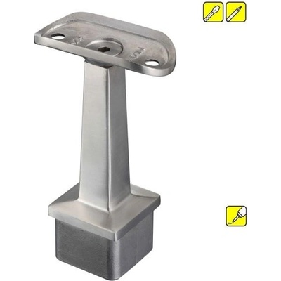 Feldmann Nerezový držiak okrúhleho madla zábradlia pr.42,4mm 51210-240 brus, na hranol pr.40x40 mm
