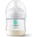 Dojčenské fľaše Avent Natural Response priehľadná fľaša s cumlíkom s ventilom AirFree 125 ml