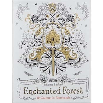 Enchanted Forest: 12 Colour-in Notecards - Col- Johanna Basford