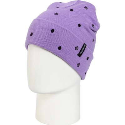 Meatfly Kulich AARON beanie purple dots Fialová