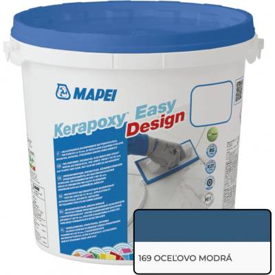Mapei KERAPOXY EASY DESIGN epoxidová škárovacia hmota, oceľovo modrá 3 kg oceľovo modrá 5KB016903
