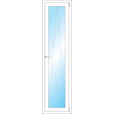 OKNA HNED Plastové okno 45x175 cm bílé otevíravé a sklopné pravé