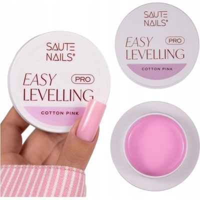 Saute Nails stavební gel Easy Levelling Pro Cotton pink bez Tpo růžový 30g