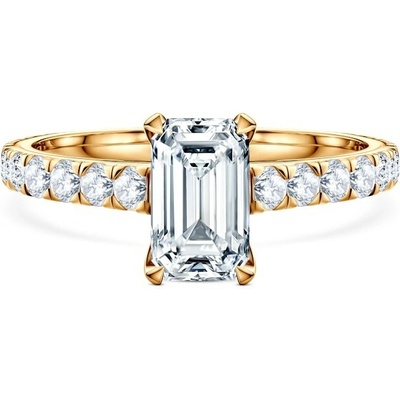 Savicki Zásnubný prsteň Share Your Love žlté zlato laboratórne diamanty SYL P EM 50 LAB Z