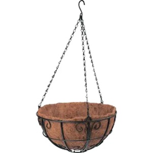  КАШПА ВИСЯЩА D250mm МЕТАЛНА С КОКОСОВА КОШНИЦА PALISAD (690018)