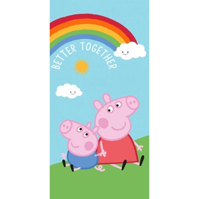 Vesna dětská osuška Prasátko Peppa 70 x 140 cm