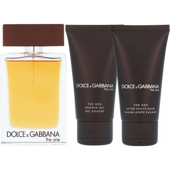 Dolce & Gabbana The One for Men EDT 100 ml + balzam po holení 75 ml + sprchový gél 50 ml darčeková sada