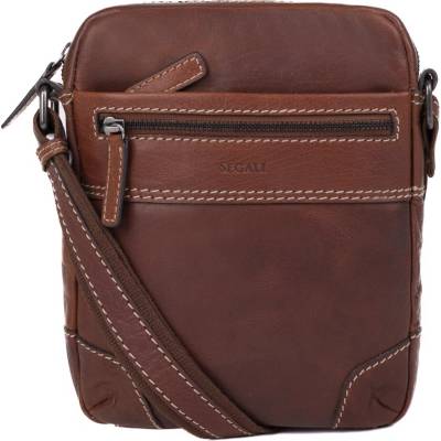 Segali pánska kožená crossbody taška 25577 Brown