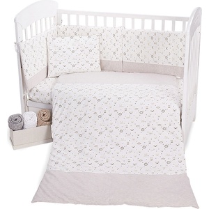 KikkaBoo Бебешки спален комплект трико Kikkaboo - Monkey, Beige, 60 х 120 сm, 5 части (41101050028)