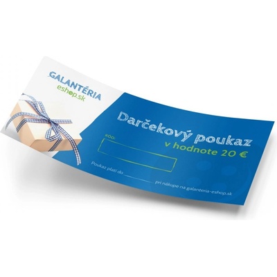 Galanteria-eshop.sk - Online poukaz na nákup v hodnote 20 €