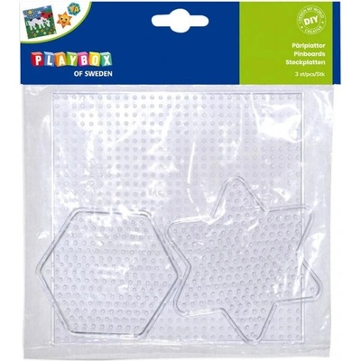 Destičky pro zažehlovaní čtverec hexagon hvězda