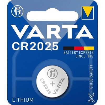 VARTA 6025112401 CR2025 литиева клетка с бутон 1бр/блистер (6025101401 / 6025112401)