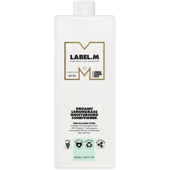 label.m Organic Lemongrass Moisturising Conditioner дълбоко хидратиращ балсам с лимон и лимонова трева 1000ml