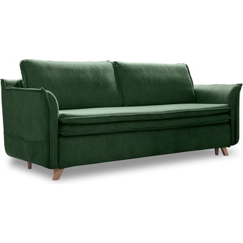 Miuform Зелен кадифен разтегателен диван 225 cm Charming Charlie - Miuform (1315VR07)