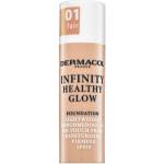 Dermacol Infinity Healthy Glow Foundation фон дьо тен за озаряване на лицето 01 Fair 20 g