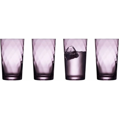 Vienna Vysoké sklenice Leopold 4 kusy fialové 31723 400 ml