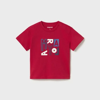 MAYORAL Тениска къс ръкав basic в Доматен цвят за мини момче Mayoral