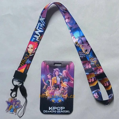 Šňůrka na krk 26054 s cedulkou na ID karty KPop Huntrix