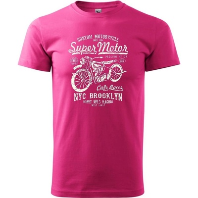 Super Motor tričko purpurové