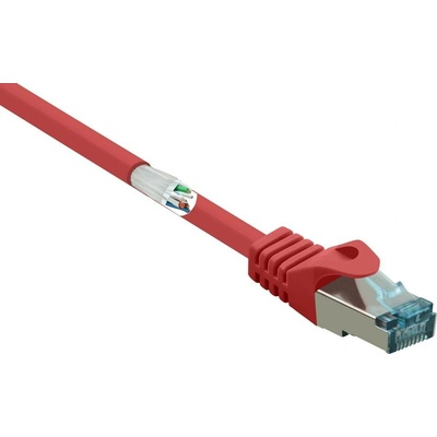 Renkforce RF-5043950 RJ45 CAT 6A S/FTP 15m červený