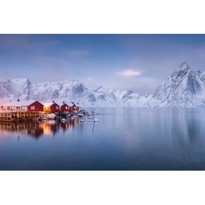 Plakát, Obraz - Village Hamnoy Lofoten Islands Norway., ProPIC, 40 × 26.7 cm