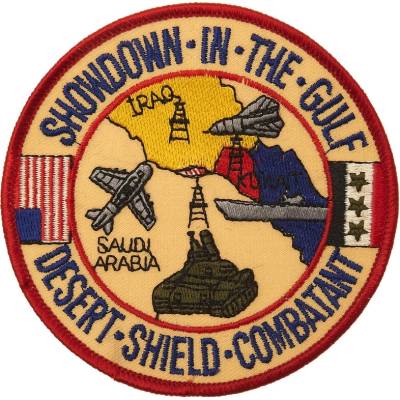 Nášivka textilná 101 Inc Desert-Shield-Combatant - farebná