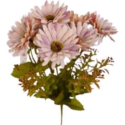 Umelá kytica margarétky ružová 28 cm