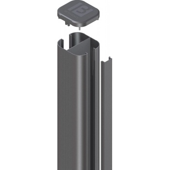 HoriZen Prime Plotový stĺpik, antracit, RAL 7016, 240 × 7 × 7 cm, hliník, 7085001