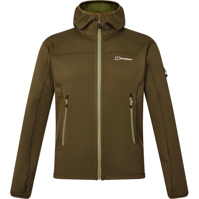 Berghaus Мъжко поларено яке Berghaus Pravitale MTN 2.0 Hooded Jacket Fleece jacket - Dapple / Bark (005-7486-0113)