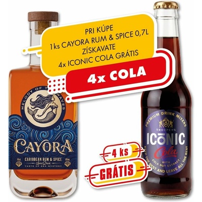 Cayora Rum & Spice 40% 0,7 l (čistá fľaša)