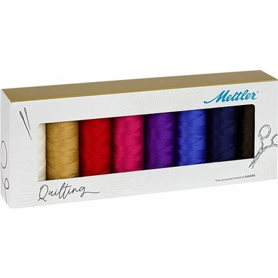 Sada bavlněných quiltovacích nití SILK-FINISH COTTON 40 METTLER (8x150m)